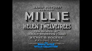 Millie (1931) title sequence