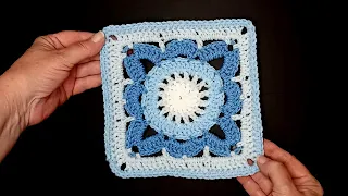 How To Crochet The Willow Granny Square - An Easy Crochet Tutorial