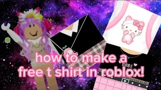 how to make a free t shirt on roblox! (tutorial)   #roblox #tutorial #youtube #robloxtutorial