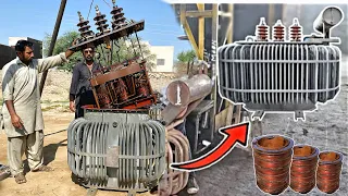 How Rebuild 50 KVA Electric Transformer || Restoration Electricity High Voltage Transformer