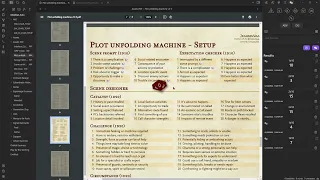 Plot unfolding machine for Solo RPG