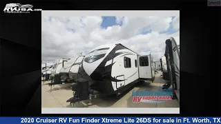 Stunning 2020 Cruiser RV Fun Finder Xtreme Lite Travel Trailer RV For Sale in Ft. Worth, TX