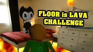 BALDI VS BENDY | FLOOR is LAVA CHALLENGE