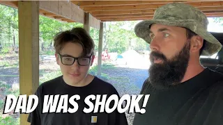 I’ve never seen my dad so scared!