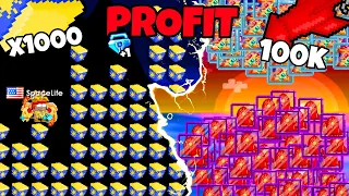 OPENING 1000 SUMMER SURPRISES [100k FireWorks] IN GroWtoPia..