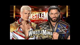WWE 2K22 | Roman Reigns vs Cody Rhodes Undisputed ChampionShip Match | WrestleMania