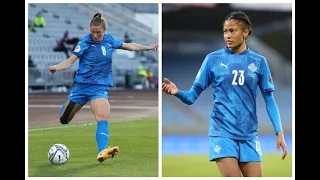 Karólína Vilhjálmsdóttir | Sveindís Jónsdóttir | Iceland 1-1 Sweden | Iceland women's national team