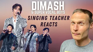 Singing teacher reacts to Dimash Kudaibergen & Super Vocal Boys - Forever Queen.