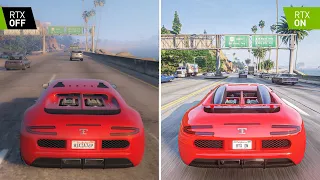 GTA 5 2013 vs 2022 - RTX OFF vs ON Graphics Direct Comparison [XBOX 360 vs Gaming PC]