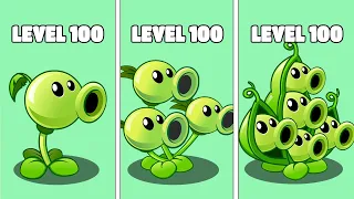 PvZ 2 All Plants Level 1 vs Level Max vs Level 100 vs Birthday Gargantuar