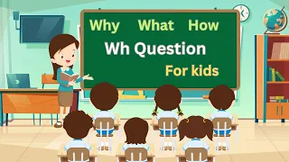 WH Question Words For kids | Vocabulary for Kids | WH question words in English #whquestions