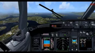 HD | KLM B738 landing severe winds | Bergen