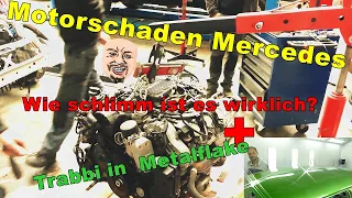 Die Kettenschaden Katastrophe am Mercedes V6 Motor + DER GlitzerTrabbi |  GM Service Nagel