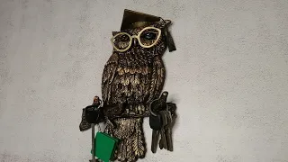 DIY How do you make an owl for keys? Ключница своими руками!