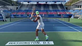 Rafael Nadal INTENSE Practice - Washington Citi Open (Court Level View 4K)