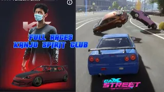 Full races Kanjo Spirit club - BOSS defeated | CarX Street Gameplay (iOS, Android)