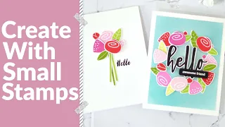 2 BEAUTIFUL Floral Cards Using Small Stamps | Altenew Take 2 With Therese!
