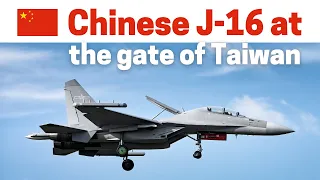 China J-16 at the gate of Taiwan! PLA fighter jets within 20kms of Taiwanese territory