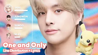 Pokémon X ENHYPEN - One and Only (Line Distribution + Lyrics Karaoke) PATREON REQUESTED