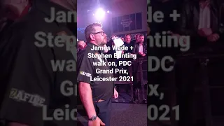 James Wade & Stephen Bunting Walk On, PDC DARTS Grand Prix 2021, LEICESTER