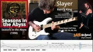 Slayer Seasons in the Abyss guitar solo with TAB