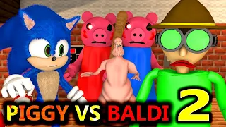 PIGGY vs BALDI ROBLOX ANIMATION CHALLENGE 2! (official) Chapter 1 Granny Minecraft Game