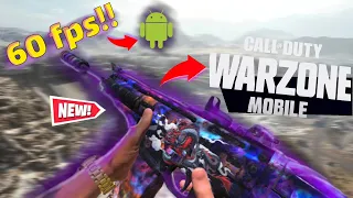 60 FPS gameplay on ANDROID in WARZONE MOBILE is crazy!!(SEASON 5)