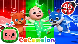 Freeze Dance (Colors) | CoComelon JJ's Animal Time | Animal Songs for Kids