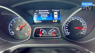 Ford Focus RS EGO-X - 0-256 km/h LAUNCH CONTROL (60FPS)