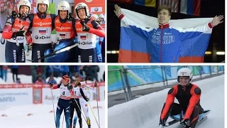 Победы российских спортсменов в лыжных гонках, на шотр треке и в санном спорте