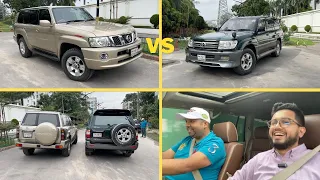 Toyota Land Cruiser vs Nissan Patrol | Comparison video between LC100 and Y61 | Cars & Conversation