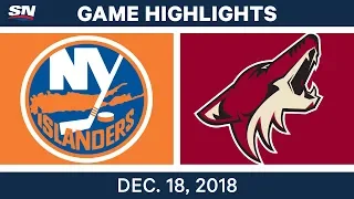 NHL Highlights | Islanders vs. Coyotes - Dec 18, 2018