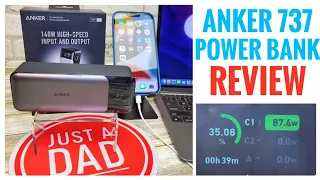 Review Anker 737 Power Bank 140W USB-C Portable Charger   JUST RELEASED