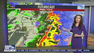 Seattle weather: Heavy rain, mountain snow and wind alerts for Western Washington