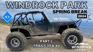 1-ton Jeeps Tackle Trails 39 & 40 at Windrock Park! Spring Break 2024