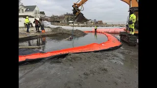 Wasserbau - Das selbst ansteigende Hochwassersperre