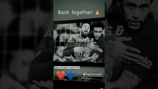 Lionel Messi and Neymar Jr reunite at PSG #shorts #messi #leomessi #neymarjr #messi # neymar