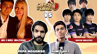 Mr & Mrs Mujtaba vs World Finalist Team |Clash of Clans-COC ft. @sumit007yt  & @PapaMogambo