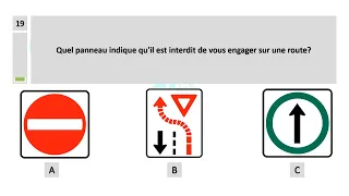 Examen théorique saaq 2023 | sécurité routière SIGNALISATION ROUTIÈRE test - Quebec