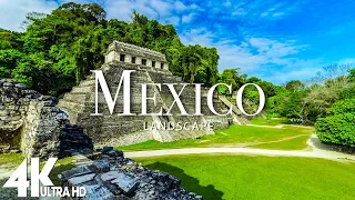 FLYING OVER MEXICO (4K UHD) - Relaxing Music Along With Beautiful Nature Videos - 4K Video HD