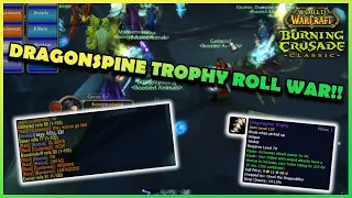 DRAGONSPINE TROPHY ROLL WAR!! | Daily Classic WoW Highlights #131 |