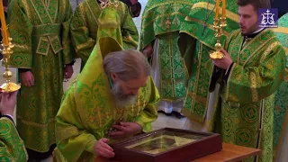 Первая литургия в войсковом храме в честь свт.благв.кн. Димитрия Донского (Тульская епархия, 2017)