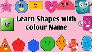 Shapes for kids |Names of shapes| geometry shapes |geometric shapes  #cloursname #shapes  #shapeshif