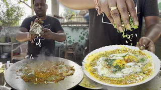 Yummy ! Anda Ghotala Making | Pintu Bhai Omelette Center @ Surat City | Indian Street Food