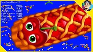🐍 WORMSZONE.IO - New Skin Cherry Pie| Epic Worms Zone Best Gameplay! || Xmood Roy