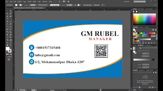 How to make  Business  card Design in Illustrator CC 2022 Tutorial Bangla gm rubel