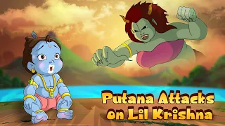 Krishna - Putana Attacks on Little Krishna | Fun Kids Videos