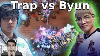 Crazy games! - Trap vs Byun - Bo3 - (StarCraft 2)