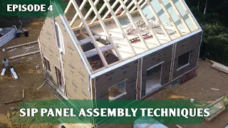 Enclosing A Timber Frame With SIP Panel Walls | Martha’s Vineyard | Ep. 4