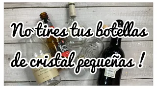 No tires tus botellas de cristal pequeñas! 5 ideas para decorarlas